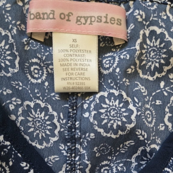 BOG Collective Print-Mix Waistless Romper Blue Size Xs - Picture 11 of 14